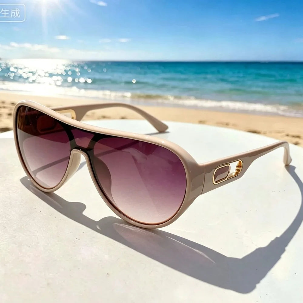 Oversized Square Pilot Sunglasses