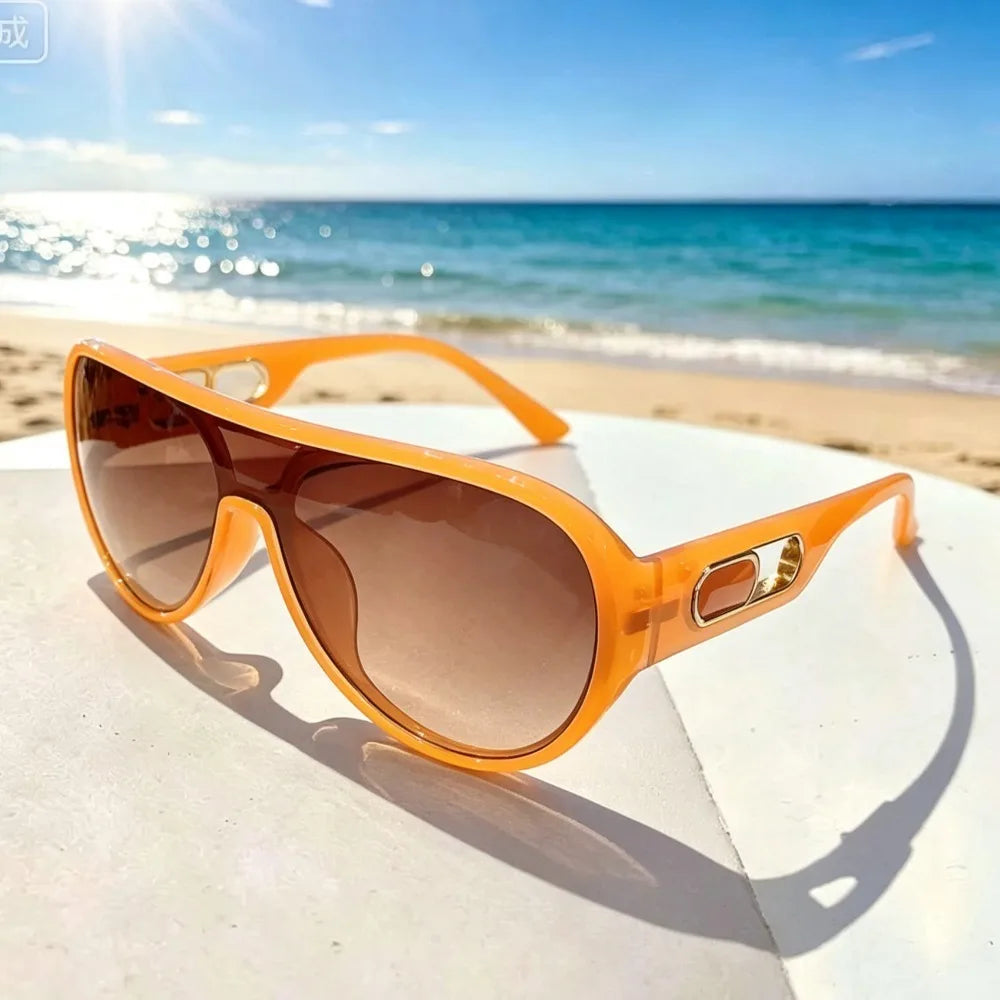 Oversized Square Pilot Sunglasses