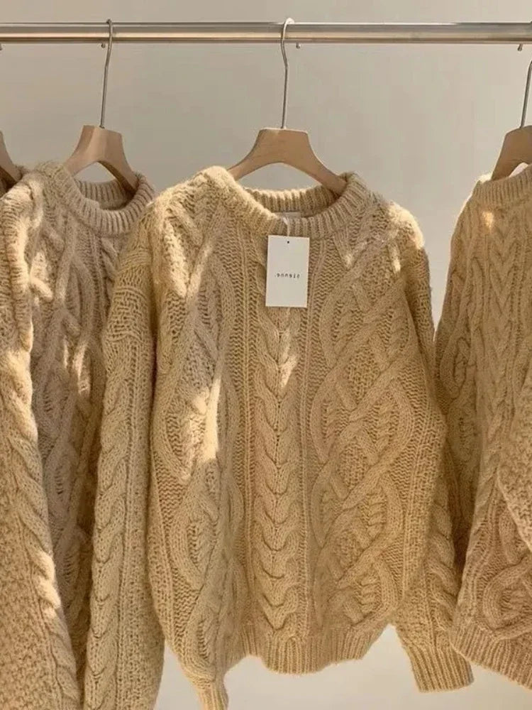 Retro Cozy Knit Sweater