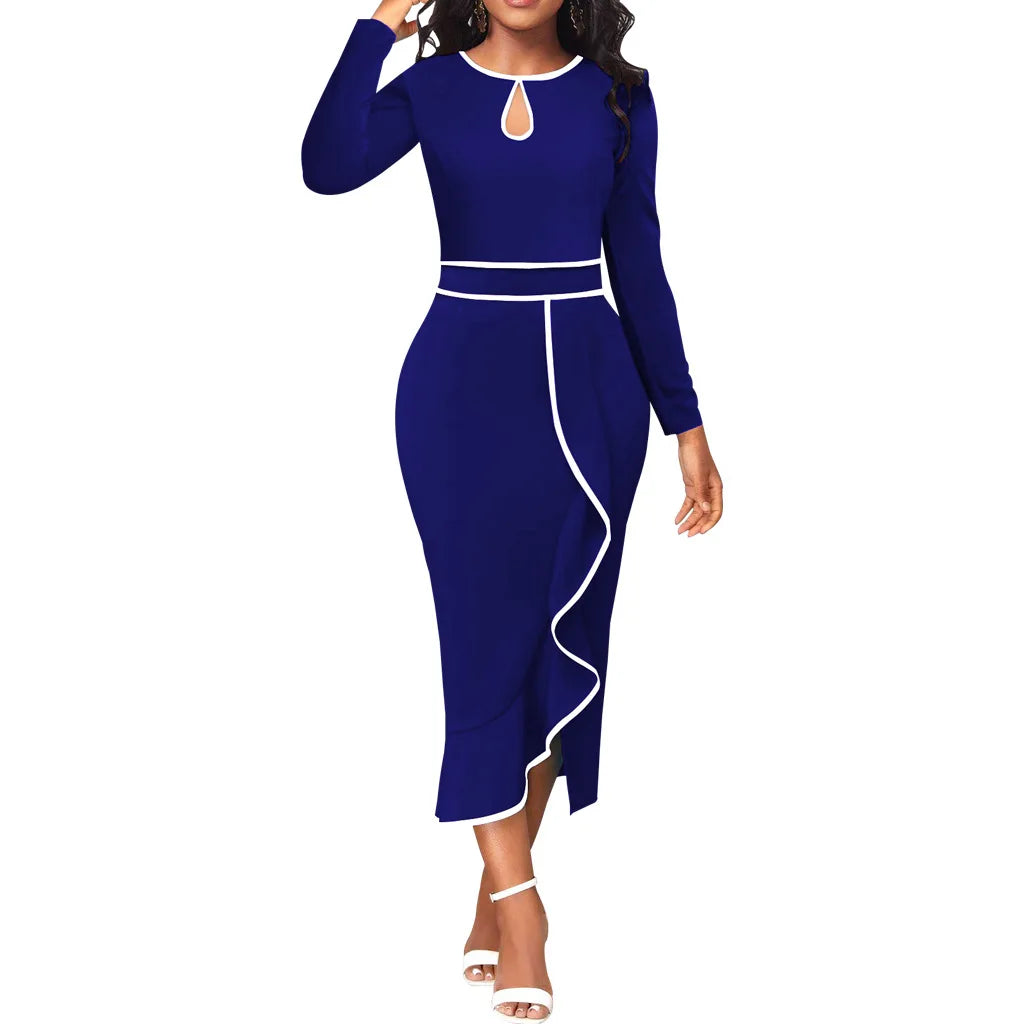 Sexy Fashion Lotus Leaf Women's Dress JX5773
