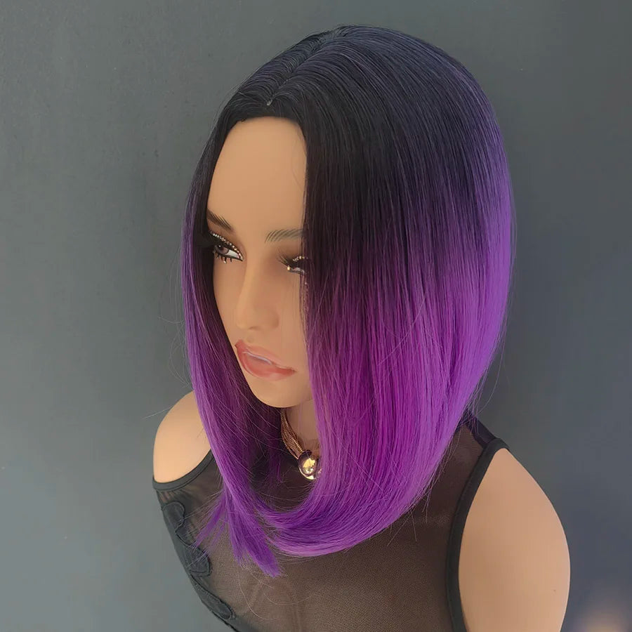 Heat Resistant Multi Color Body Wave Synthetic Wig For Women