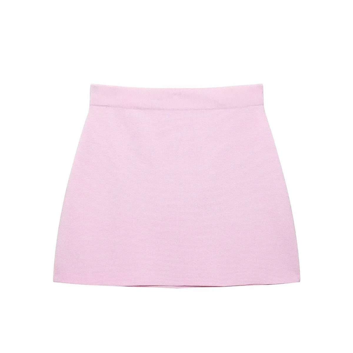 Short Sleeve Knit Top and Mini Skirt Set for Women