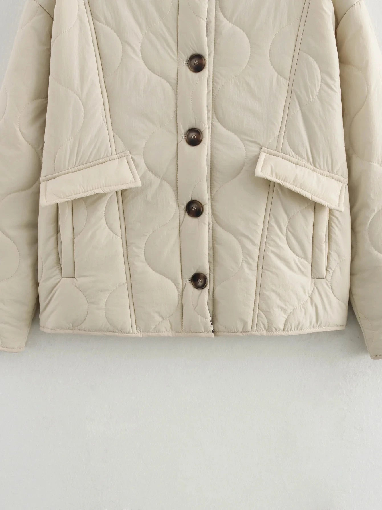 Winter Retro Spliced Casual Cotton Jacket for Women