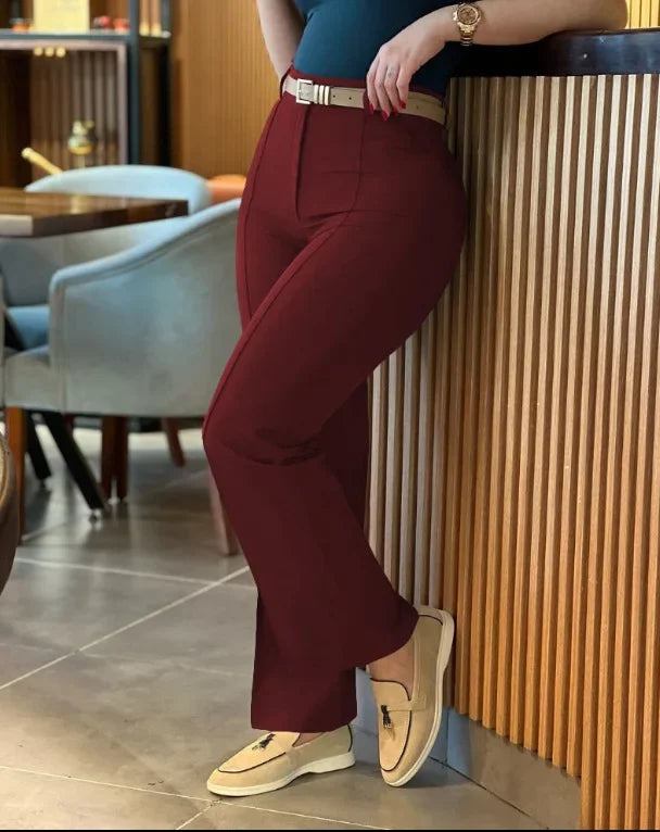 Casual Pants Women Clothing New Cute Style Fresh and Sweet Collage Pants High Waisted Elegant Trousers Streetwear 2024 Autumn