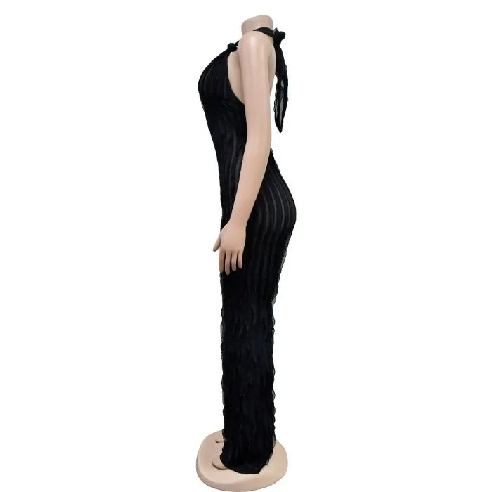 Elegant Jumpsuit for Women Streetwear Fashion Solid Backless Deep V-neck Sleeveless Conjoined Body Pants Y2k Summer 2025 New