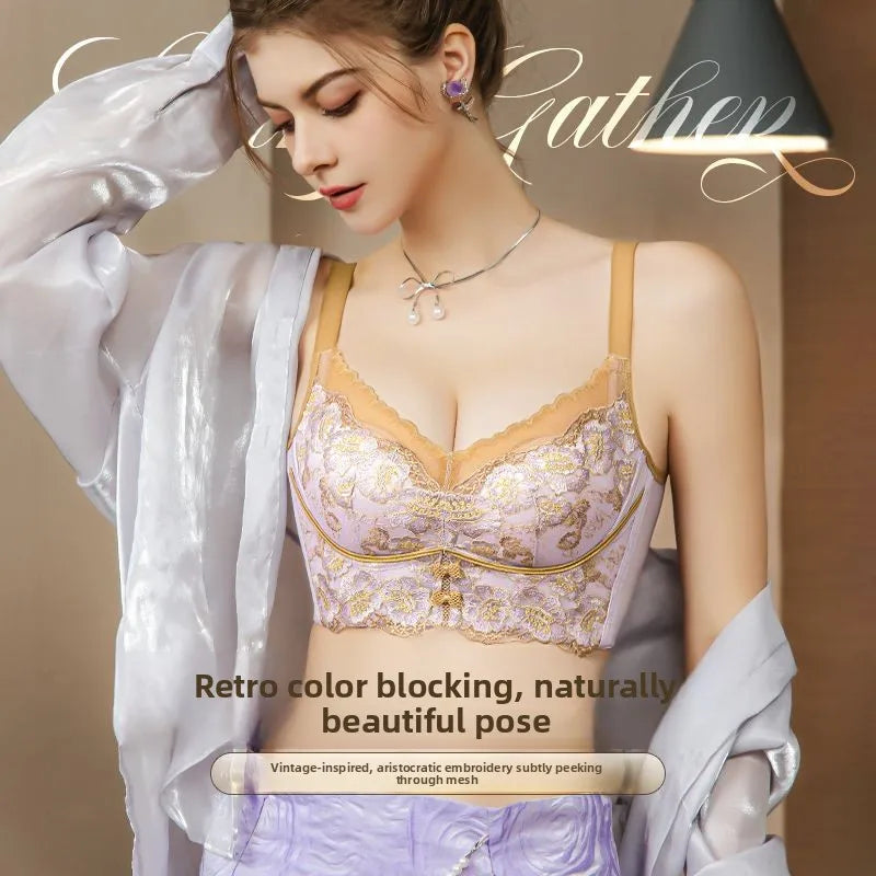 Breathable Seamless Lace Comfort Plus Size Bra for Women