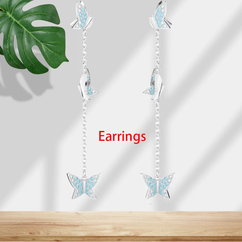 Crystal Necklace And Earring Set