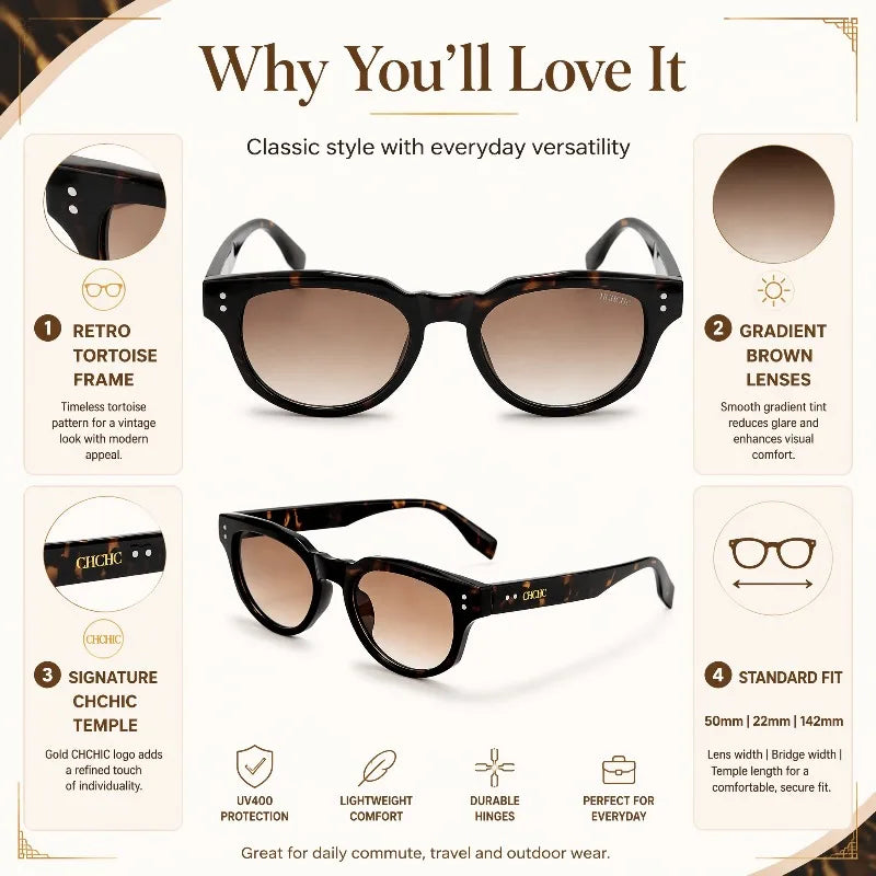 Retro Square Polarized Sunglasses