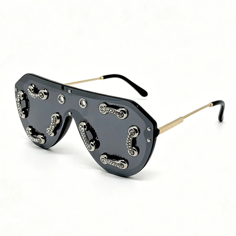 Futuristic Shield Fashion Sunglasses