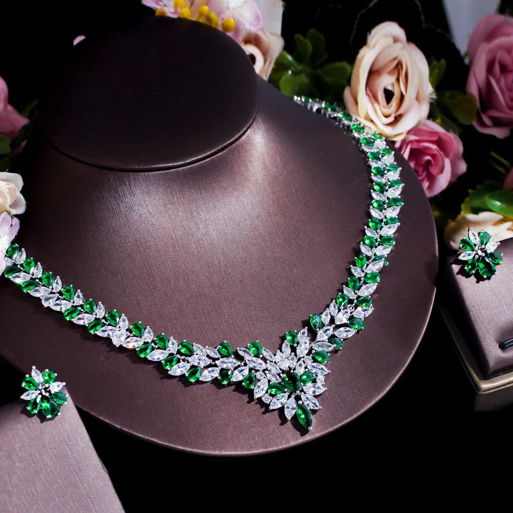 Yellow Cubic Zirconia Bridal Jewelry Set