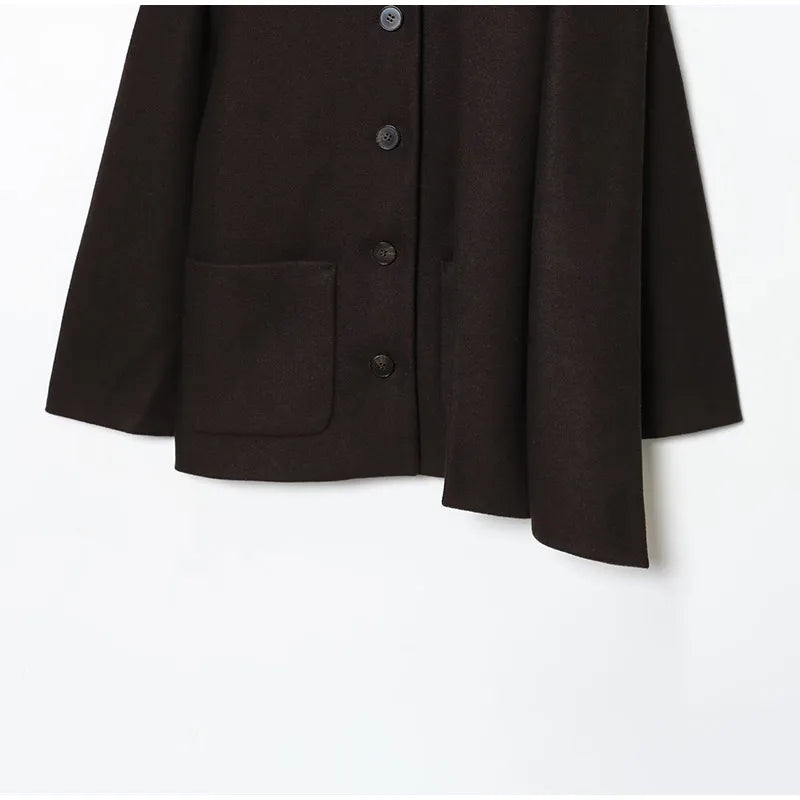 Classic Long Trench Coat With Detachable Scarf for Women