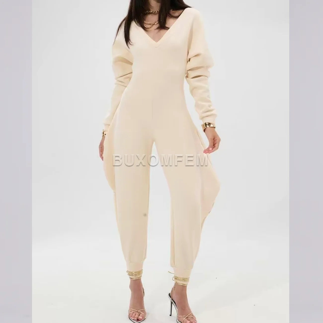 Stretch Nylon Spandex Jumpsuit