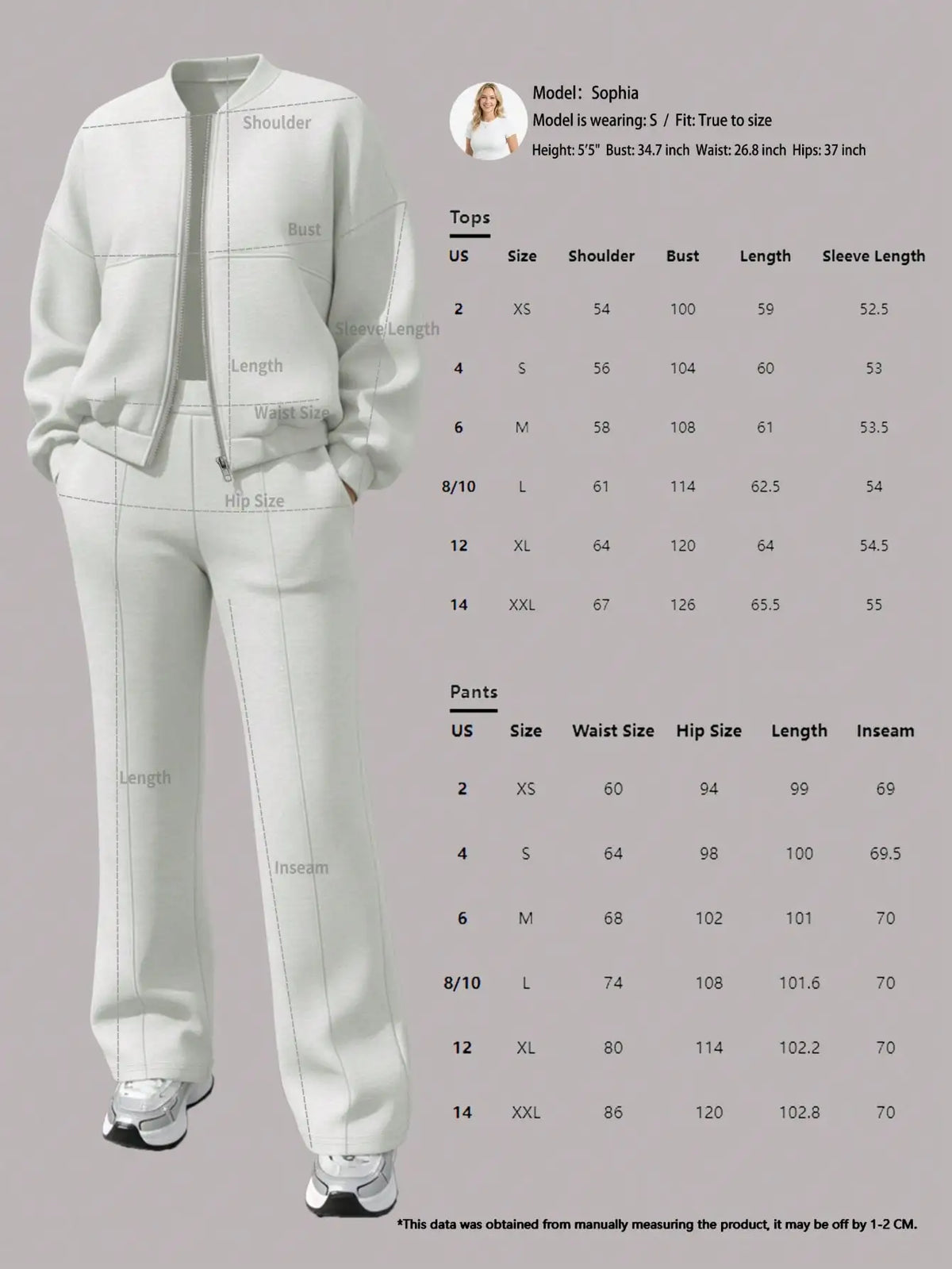 2026 Fall/Winter Fashion New Solid Color Simple Sweatshirt Jacket with Pockets and Straight-Leg Pants Set, Casual and Versatile Two-Piece Outfit