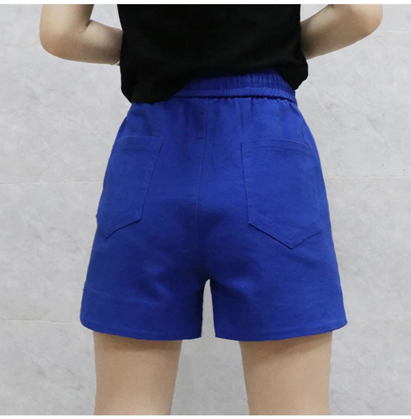 Lightweight High Waist Wide Leg Casual Shorts for Women