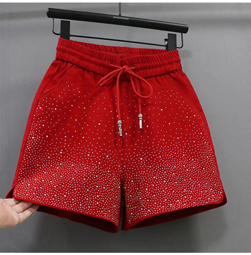 Lightweight High Waist Wide Leg Casual Shorts for Women