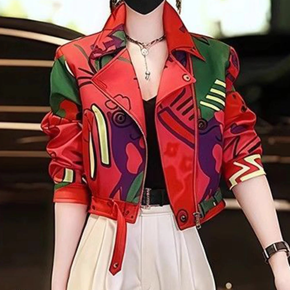 Casual Lightweight Zip Up Short Jacket With Pockets for Women