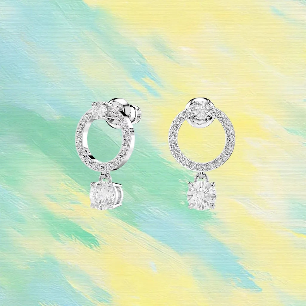 Gold Plated Sparkling Zirconia Jewelry Set for Women