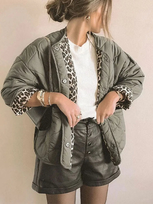 Retro Spliced Cotton Jacket