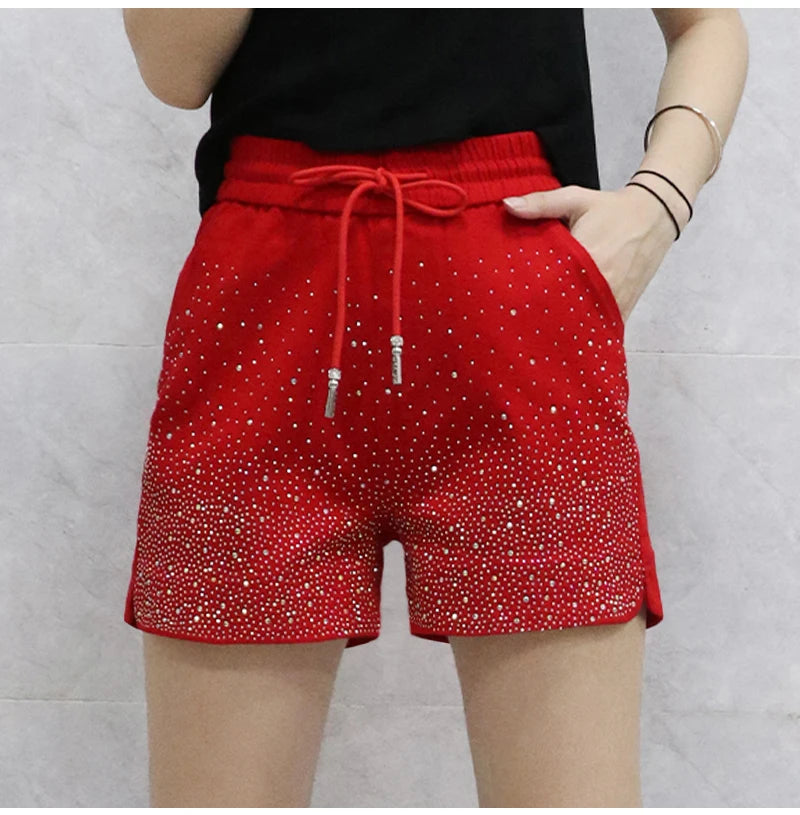 Lightweight High Waist Wide Leg Casual Shorts for Women