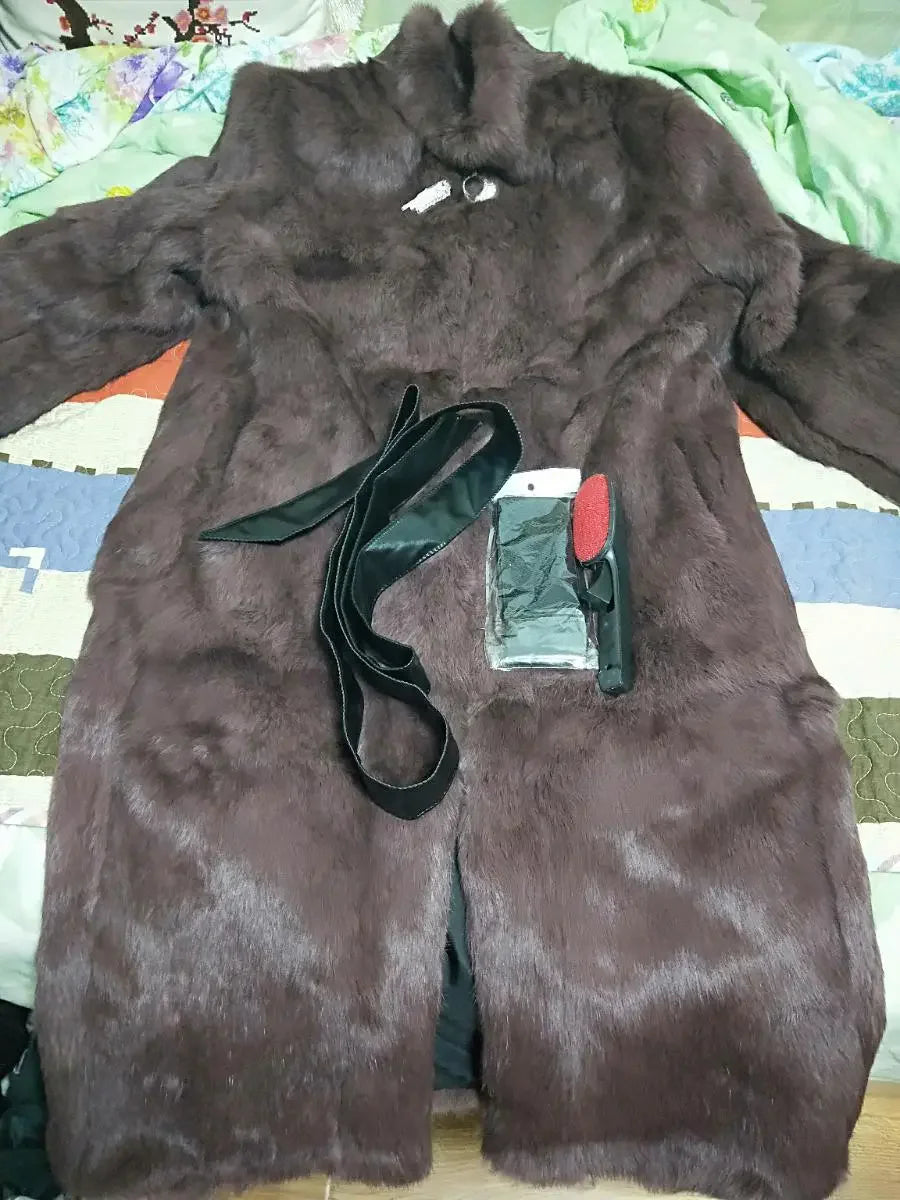Classic Round Neck Button Front Long Sleeve Coat For Women