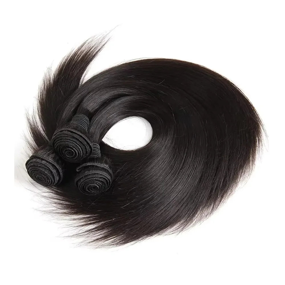 Natural Color Bone Straight Brazilian Remy Bundles for Women