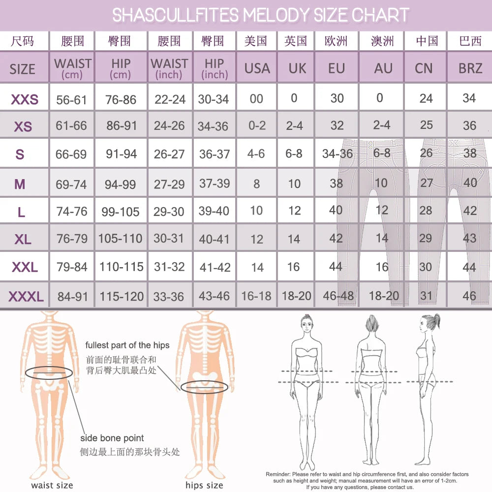 High-Waisted Scrunch Bum Compression Leggings for Women