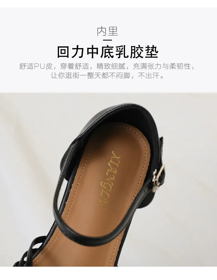 One Strap Hollow Out Sandals With Bow Detail For Women