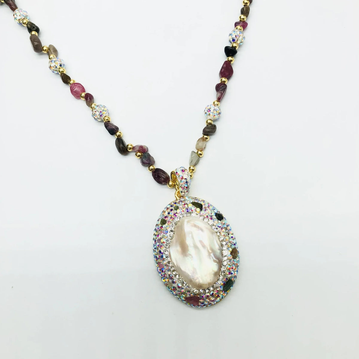Freshwater Baroque Pearl Pendant Necklace for Women