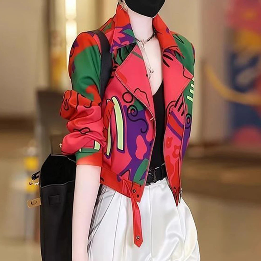 Casual Lightweight Zip Up Short Jacket With Pockets for Women