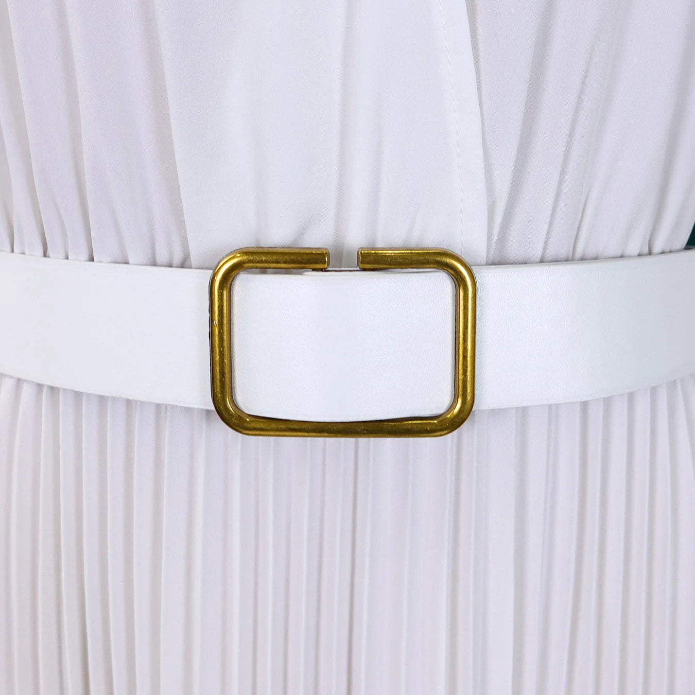 Elegant Office Dresses for Women Pleated Deep V Neck Full Sleeve Belt Waisted Ankle Length African Business Work Wear Dress New