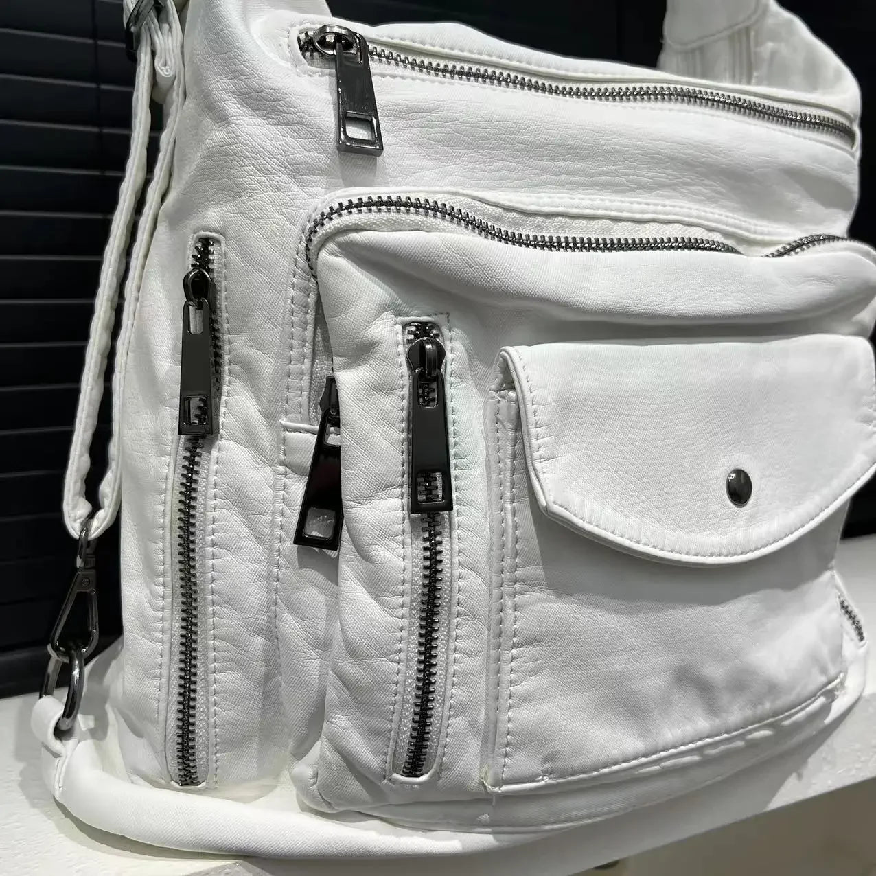 Large-Capacity Multi-Pocket Crossbody Backpack for Women