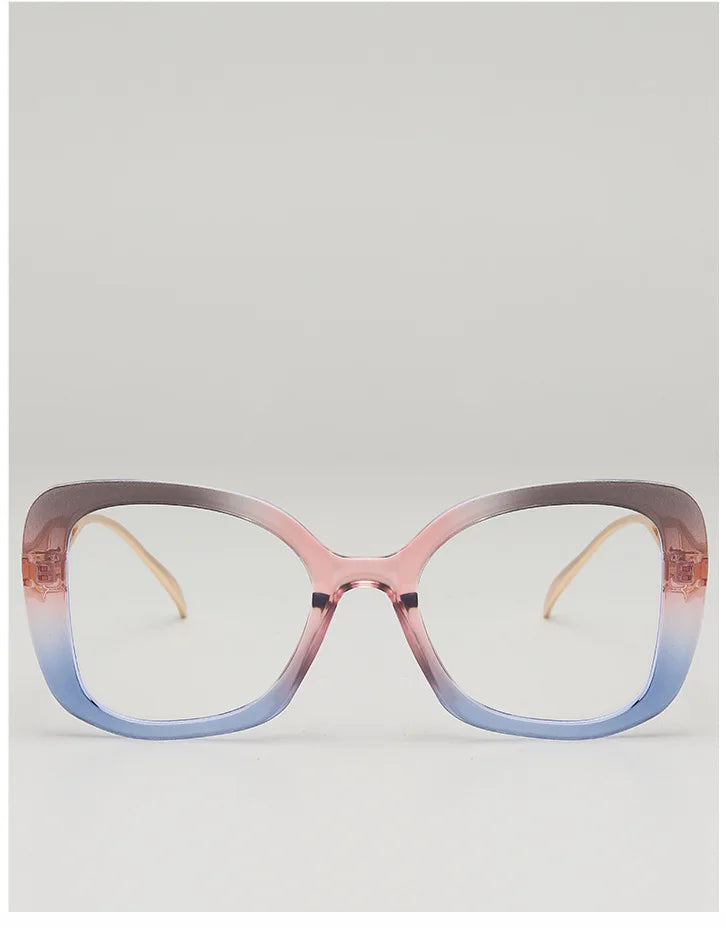 Oversized Square Blue Light Blocking Reading Glasses for Women