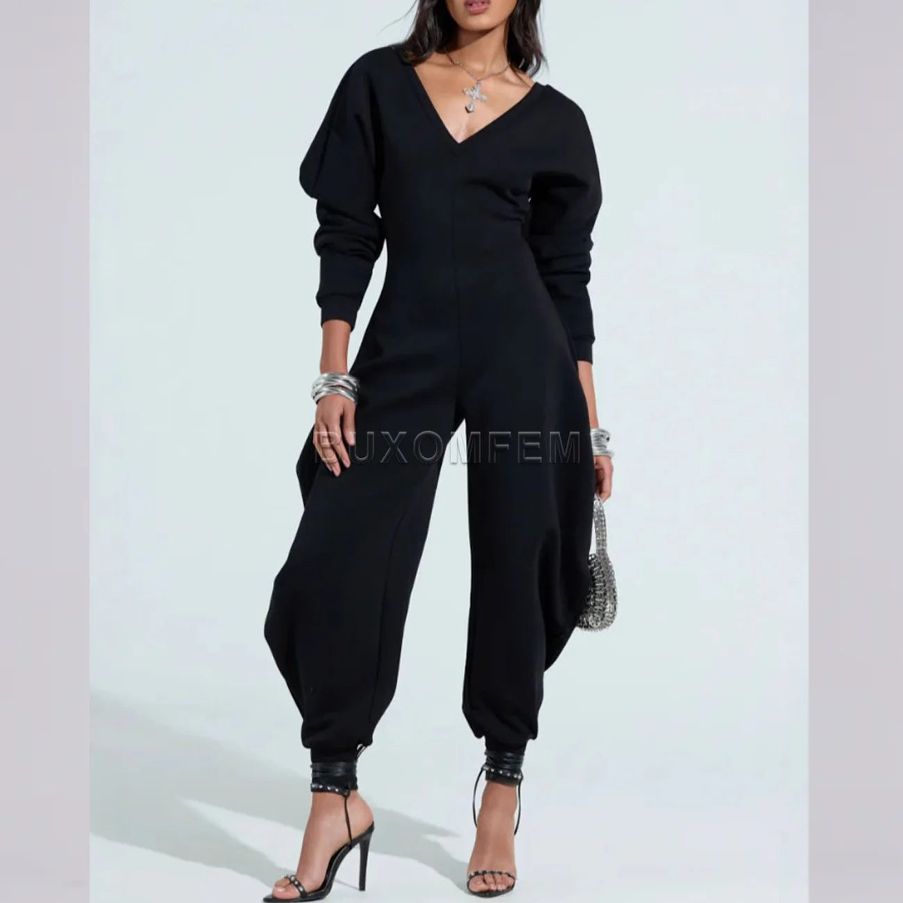 Stretch Nylon Spandex Jumpsuit