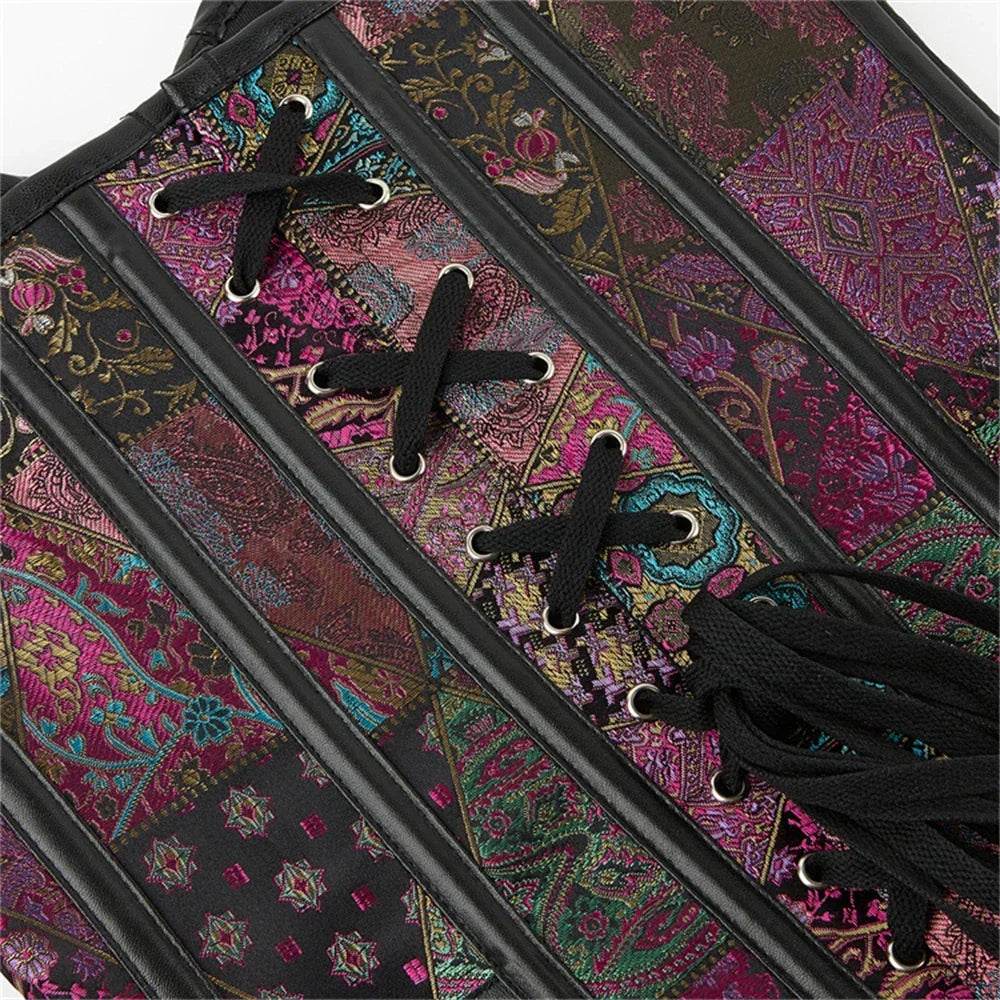 Elegant Retro Gothic Overbust Corset Tops for Women