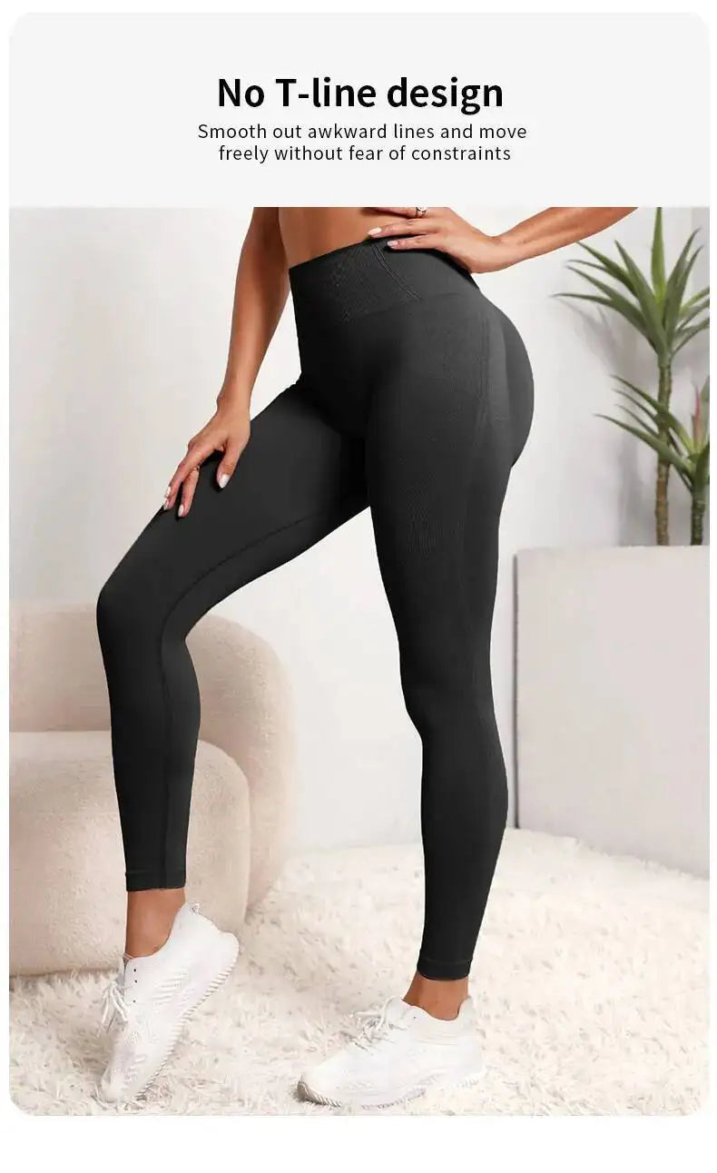 High Waist Seamless Compression Leggings for Women