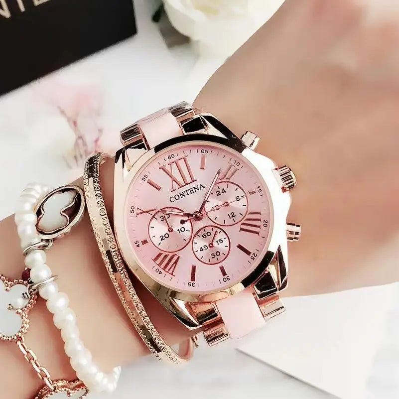 Rose Gold Stainless Steel Women's Watch