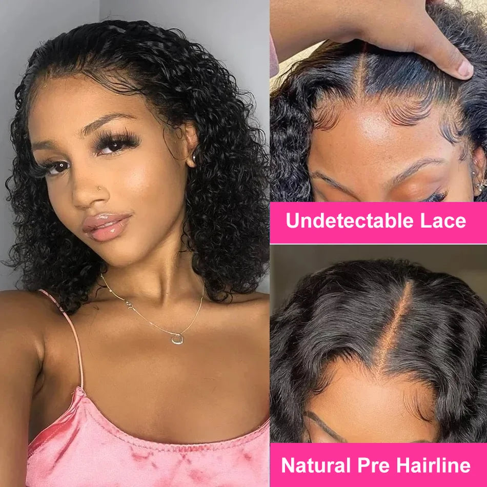 Deep Wave Bob Wig (10–16 Inch Options)