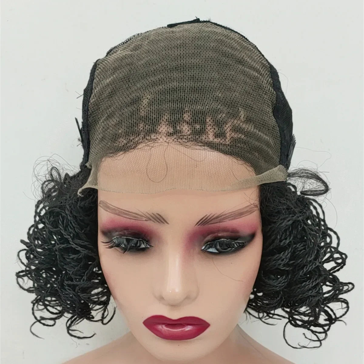 Micro Twist Braided Bob Wig for Black Women 5x5 HD Lace Front Closure Natural Looking Lace Wig with Micro Braids