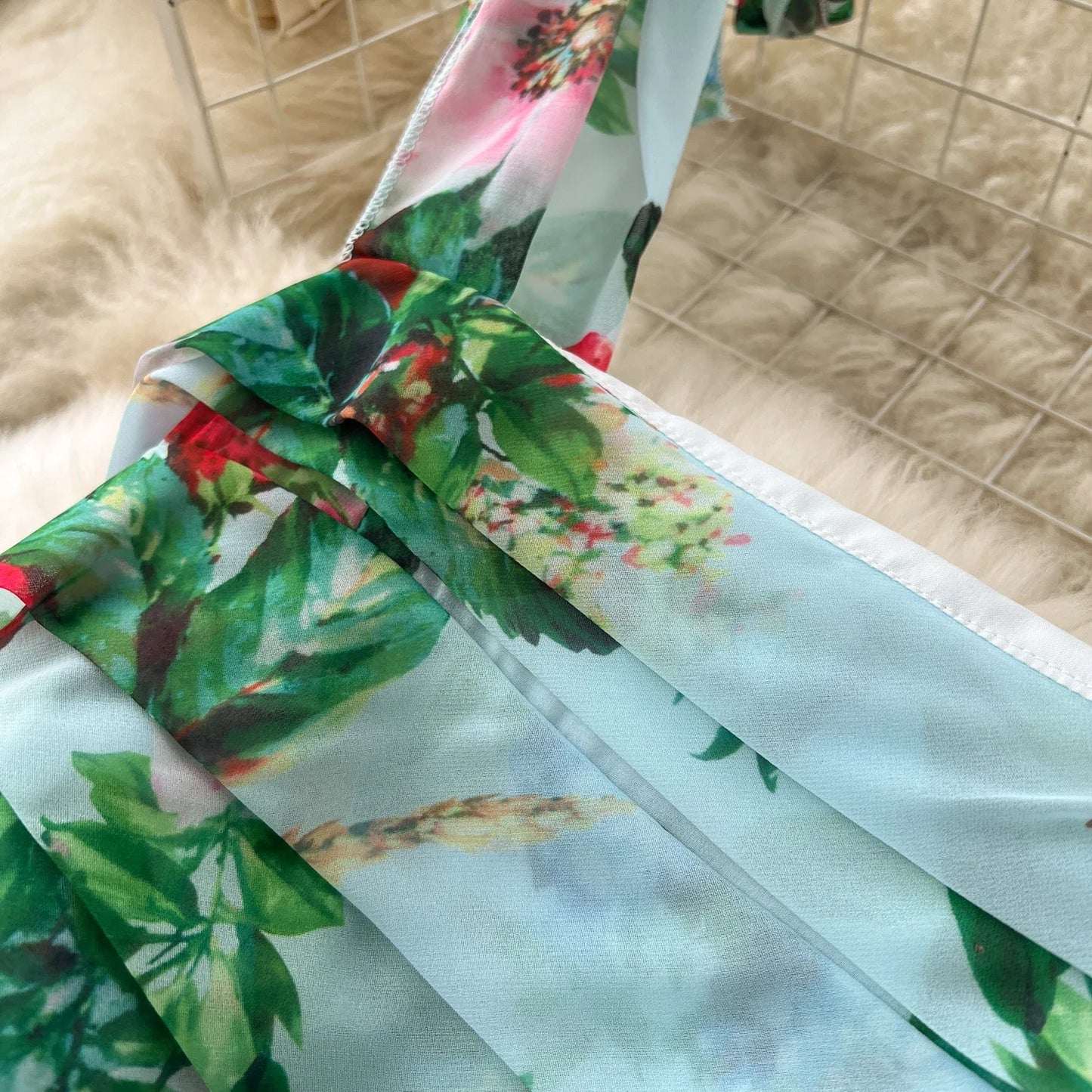 Elegant Floral Off Shoulder A Line Dress for Women