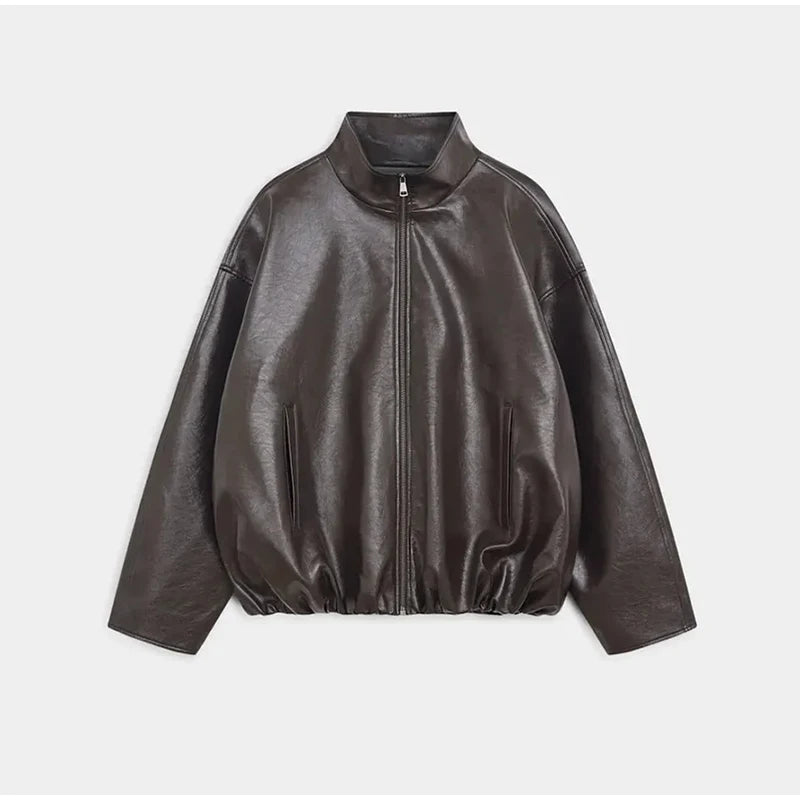 Vintage Leather Skirt Set