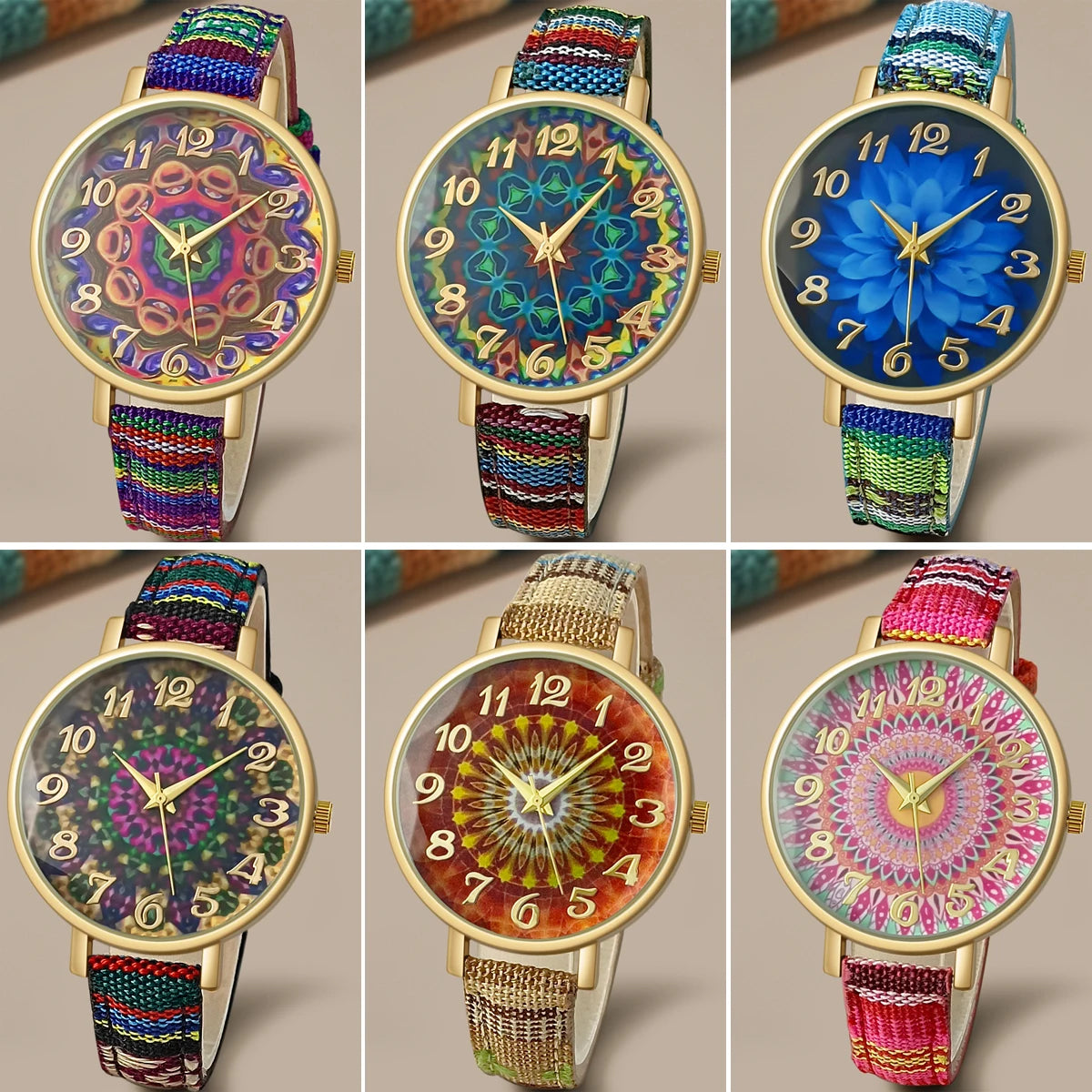 Classic Round Quartz Leather Strap Watch