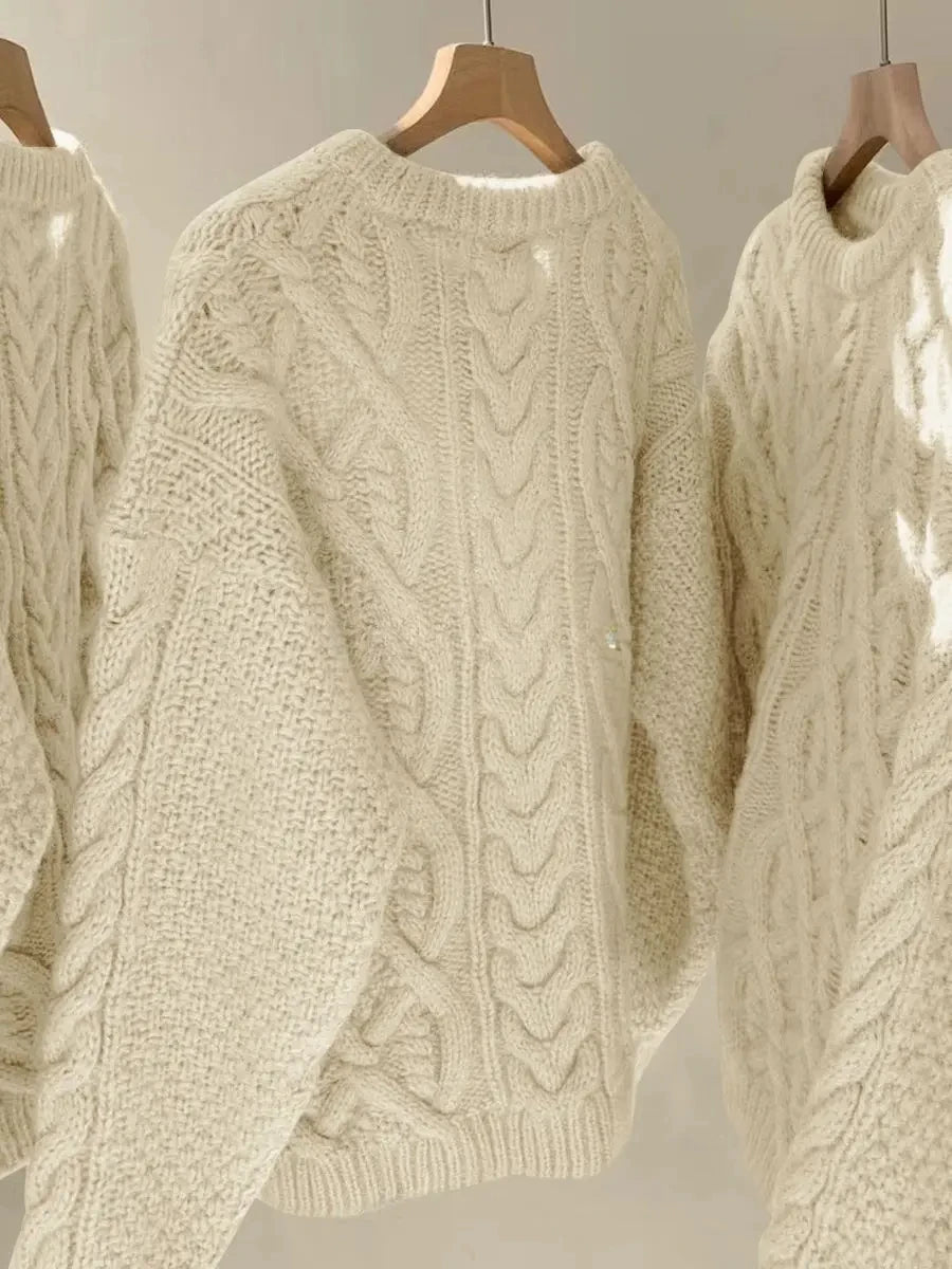Retro Cozy Knit Sweater