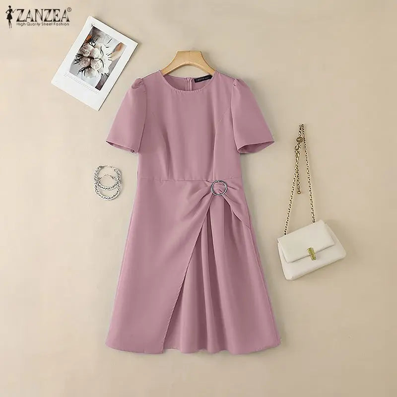 Layered Asymmetric A-Line Dress
