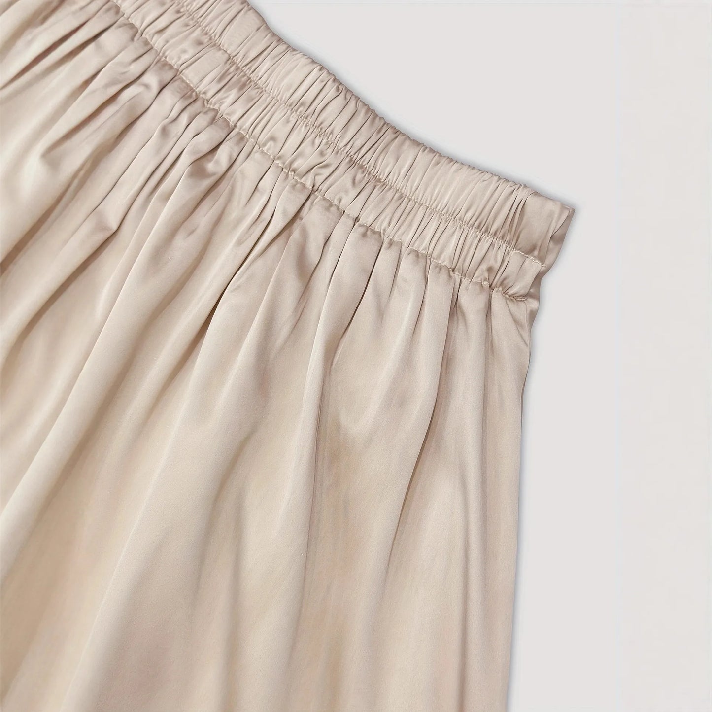 Women Satin Two Piece Set Cowl Neck Sleeveless Top and Long Skirt Matching Set Satin Blouse and Midi Skirt Outfit for Women