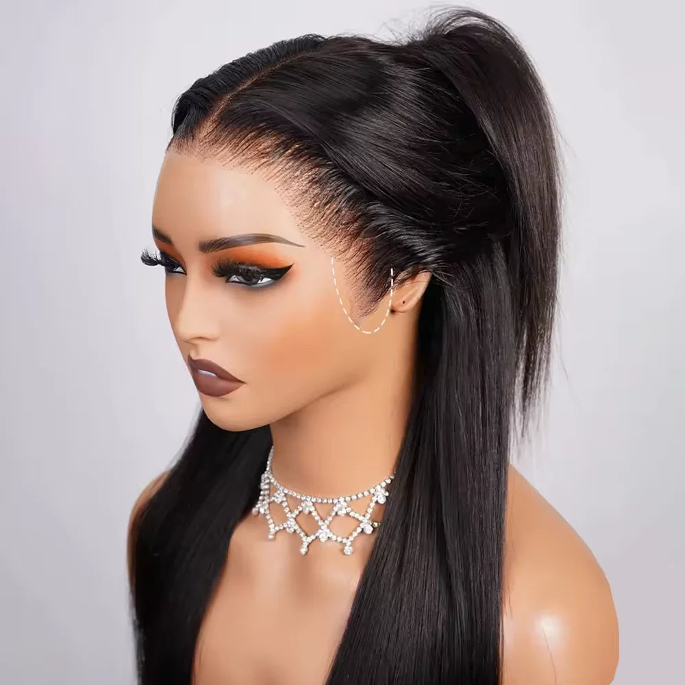 34 Inch Bone Straight Lace Front Wig