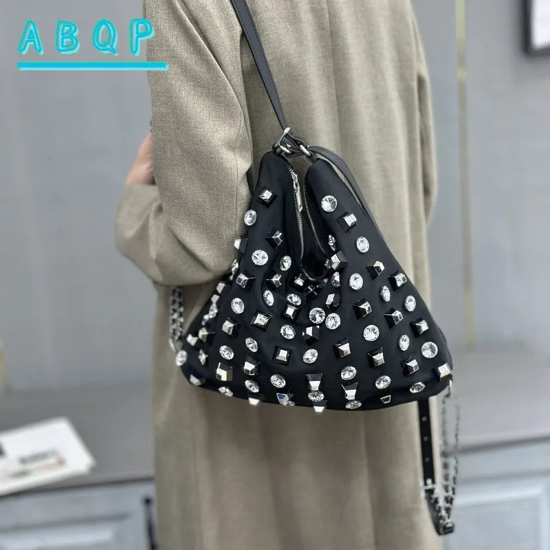 Women's Shoulder Bag Luxury Brand Diamond-encrusted Shiny Women's Shoulder Crossbody Bag Fashion Diamond-encrusted Women's Bag