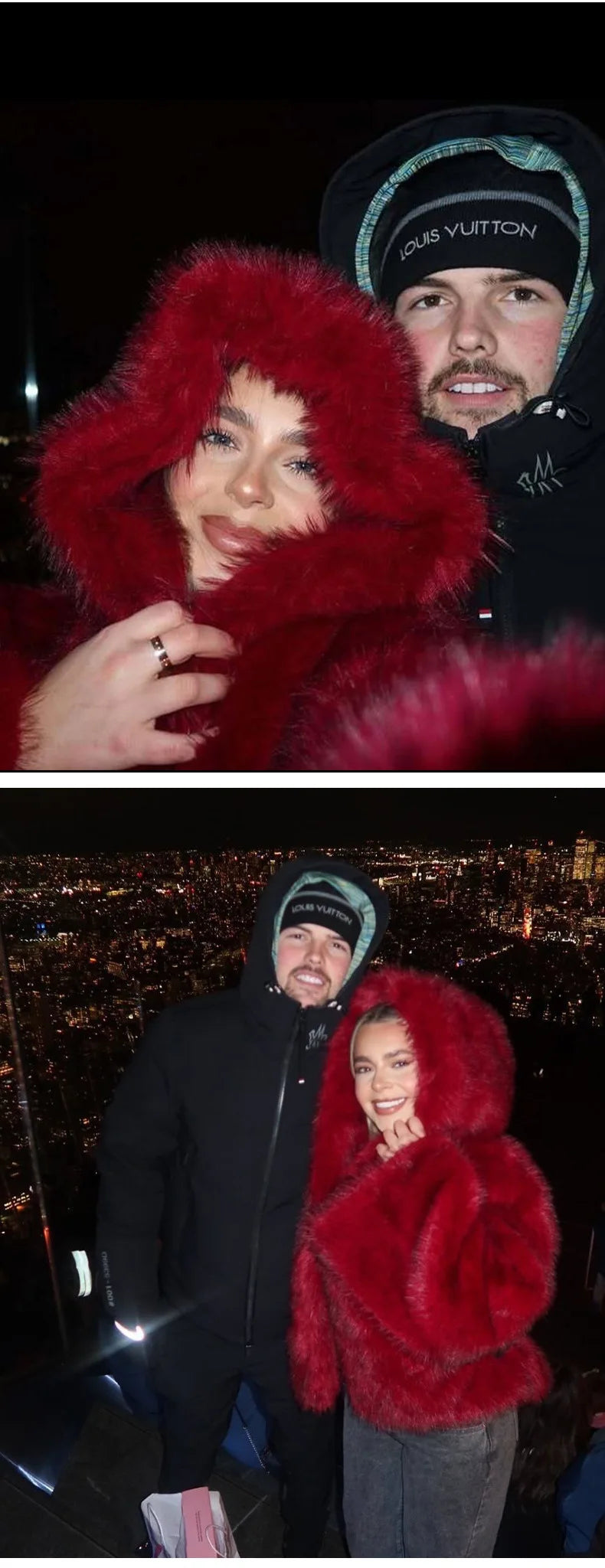 Hooded Faux Fur Coat