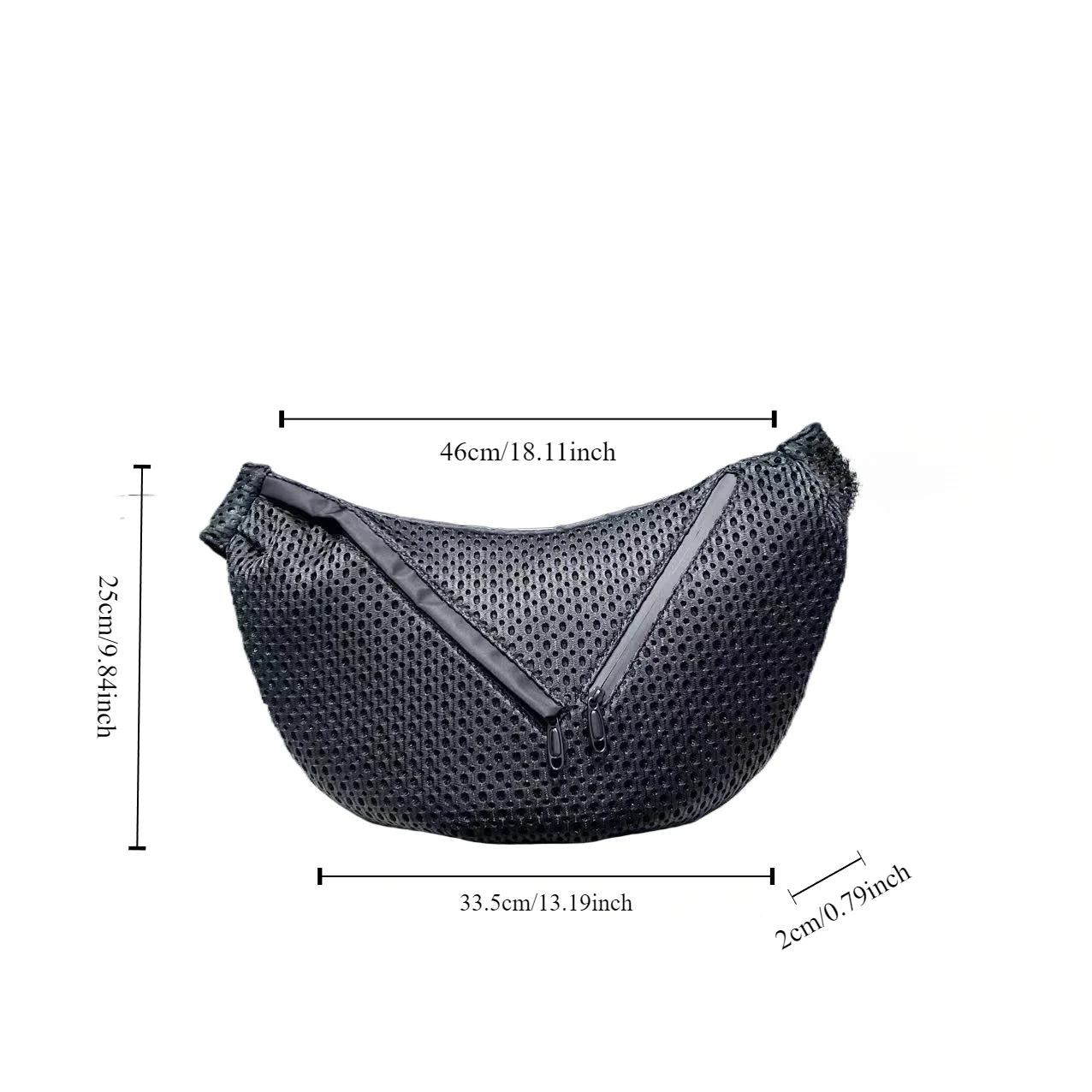 Casual Mesh Crossbody Bag With Large Capacity for Women