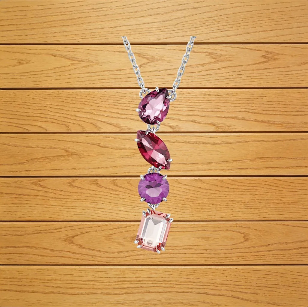 Elegant Bridal Zirconia Jewelry Set with Necklace and Earrings for Women