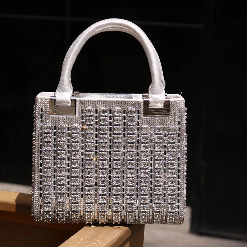 Crystal Rhinestone Wedding Evening Clutch Bag for Women